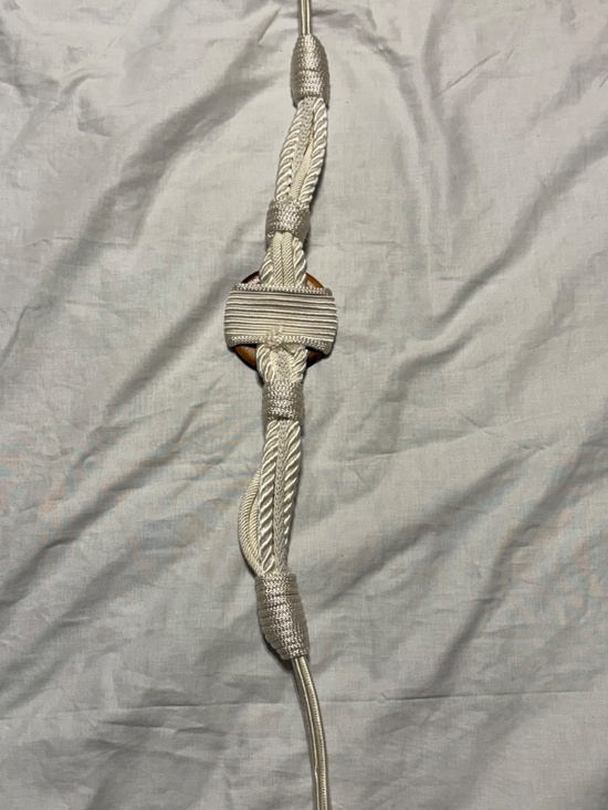 Archival 1980s Mimi di N Saks Fifth Avenue Cream Passementerie Rope Belt main image 4